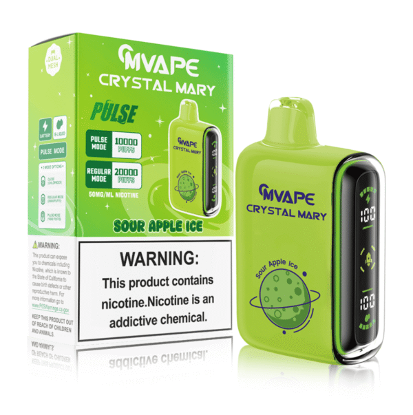 CRYSTAL MARY PULSE SOUR APPLE ICE