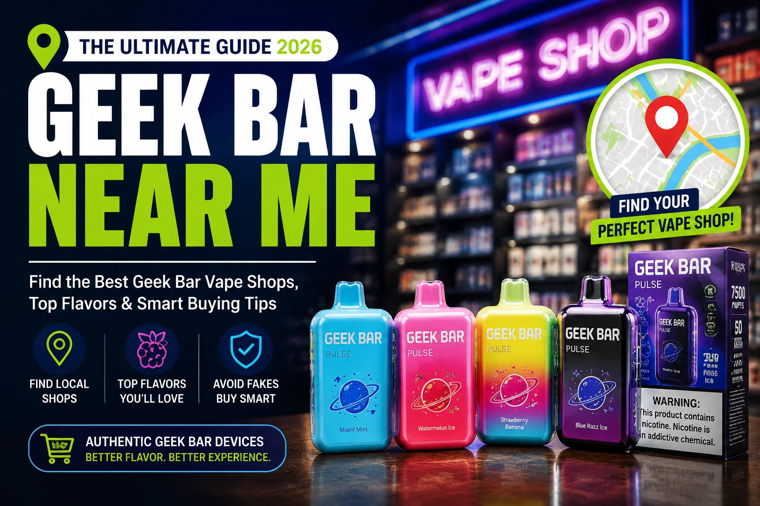 Customer choosing Geek Bar disposable vape flavors at a modern vape store