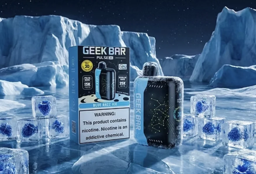 Geek Bar Pulse X Blue Razz Ice disposable vape flavor review